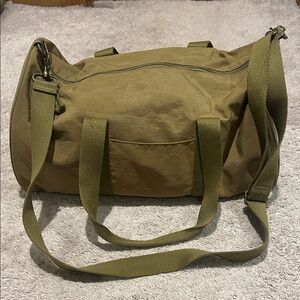 Olive Green Utility Duffel Bag